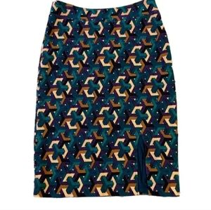 Maeve geometric pencil skirt